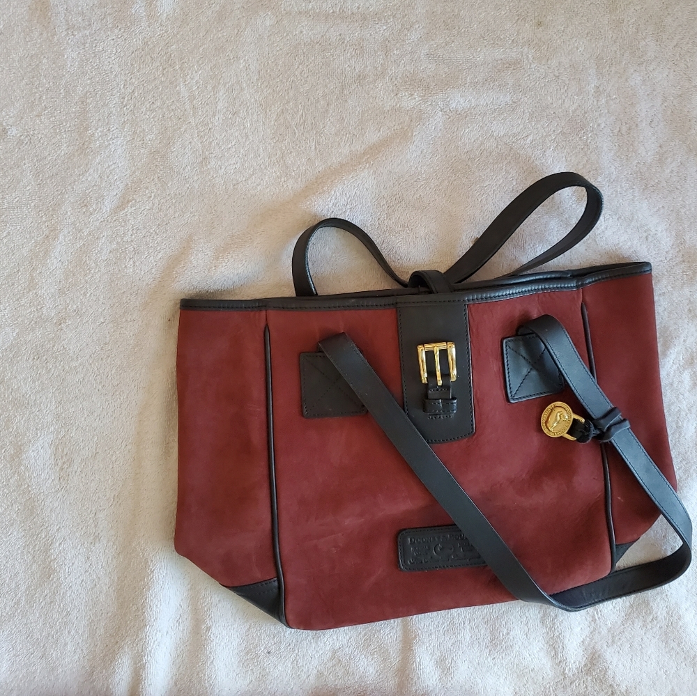 Dooney and Burke suede tote